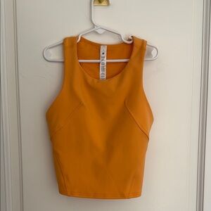 Lululemon Sculpt Tank II Orange Golden Yellow Women’s Size 2 Workout Tank